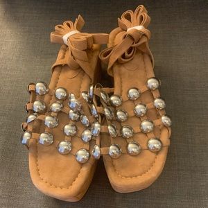 Alexander Wang Suede Studded Platforms